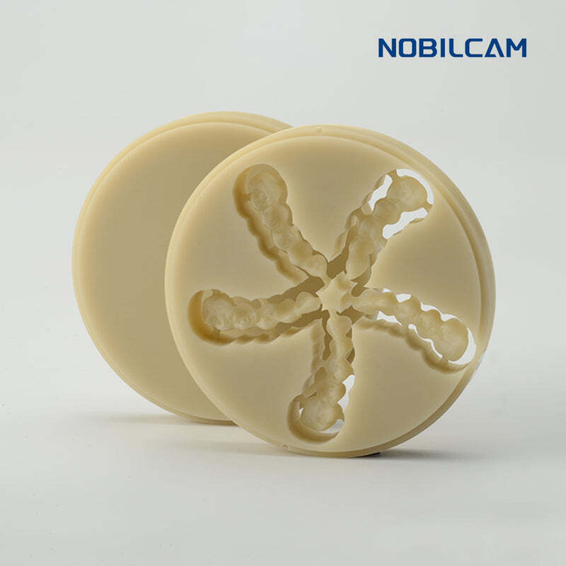 NOBILCAM PMMA Monolayer Disc Acrylic CAD/CAM Block for Temporary Crown Bridge