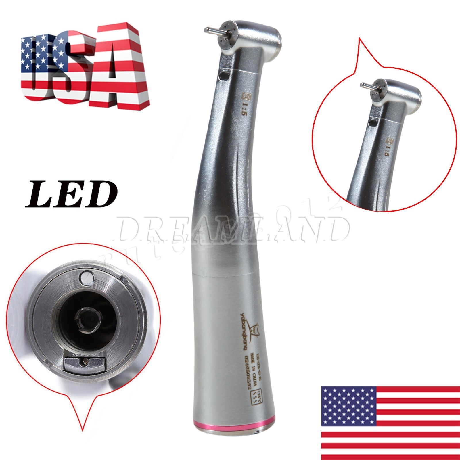 NSK Style Dental LED Brushless Electric Micro Motor /1:1/1:5 LED Handpiece DT