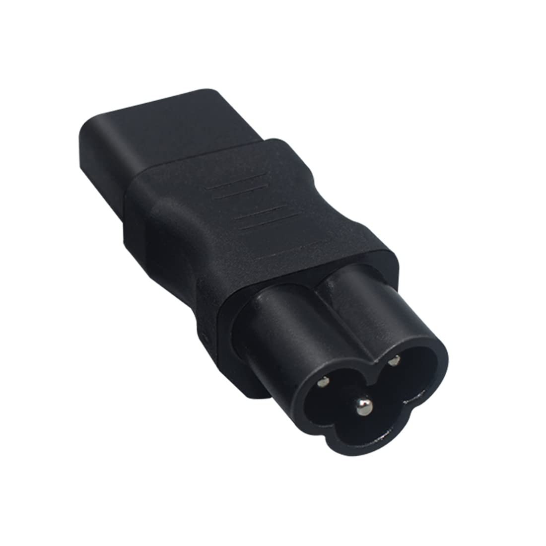 2 Pack IEC320 C6 To C13 Power Adapter 3 Pole Female To 3 Pin Male AC Plug