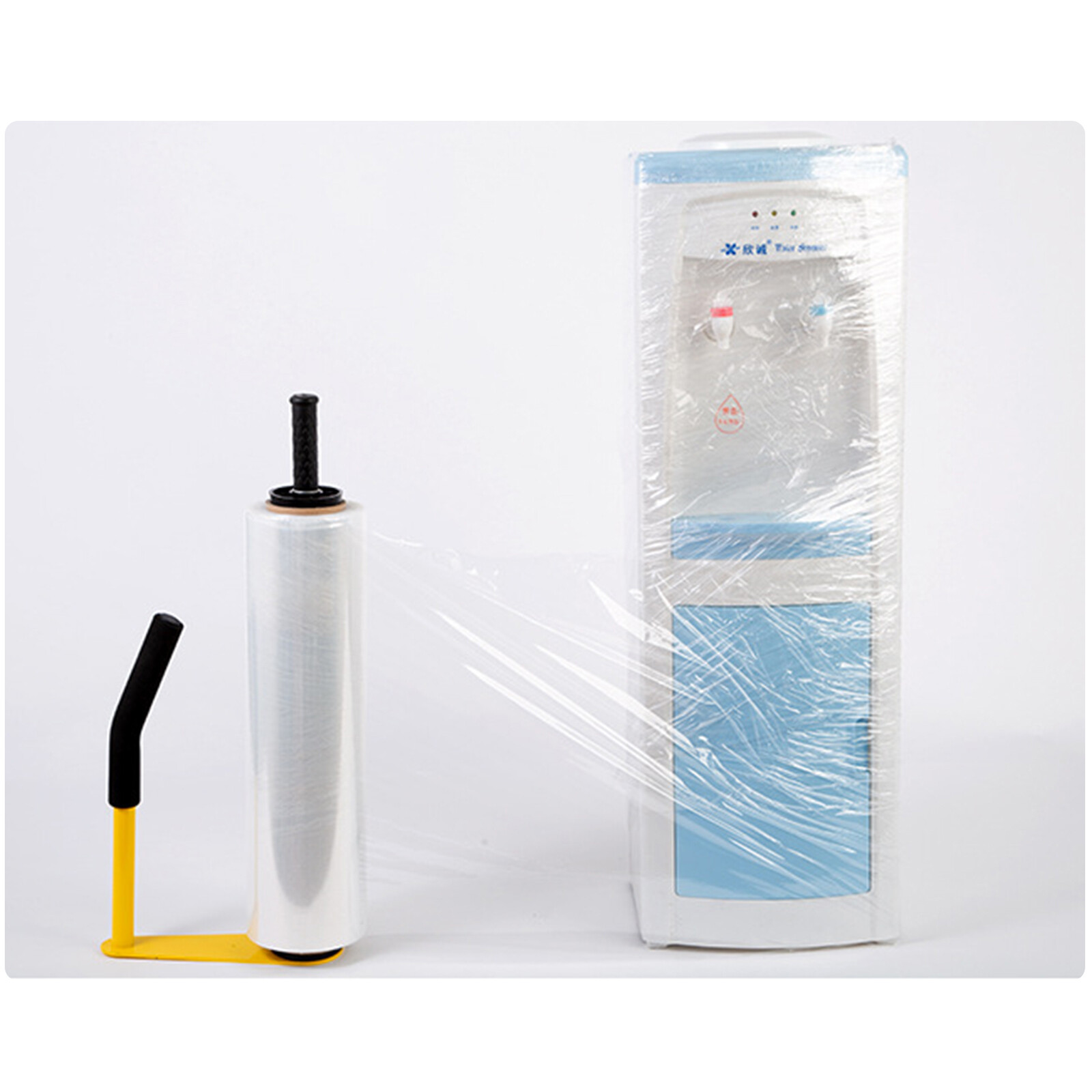 Stretch Film Dispenser Machine Pallet Wrap Dispenser Shrink Wrap Tool W/ Handle