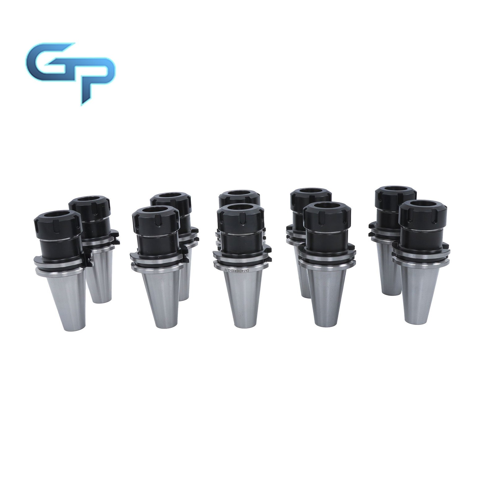 CNC Milling Tool Holder Set 10pcs CAT40 ER32 2.76″ 70mm Chuck