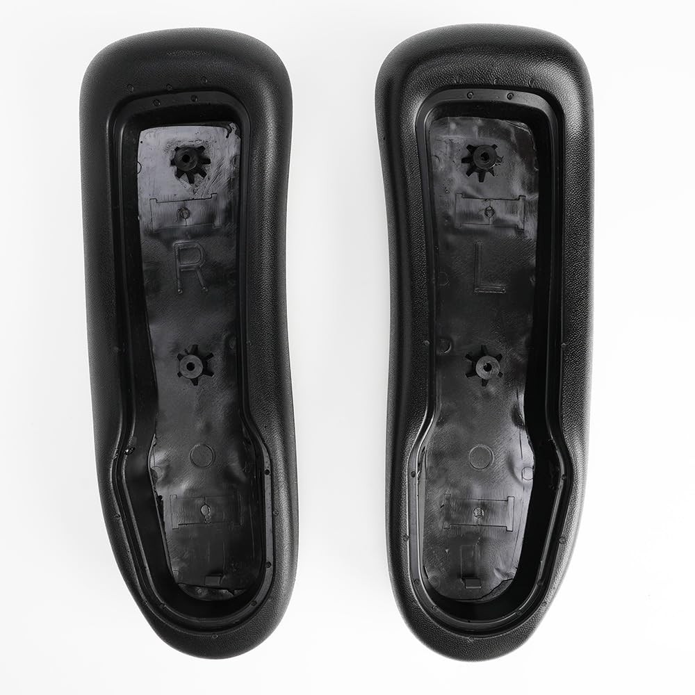 Vinyl Arm Pads Caps for Herman Miller Classic Aeron Chair Graphite Black Pair