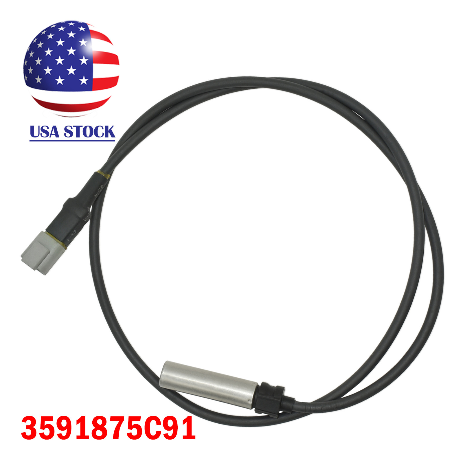 3591875C91 ABS Wheel Speed Sensor 40″ BX801553 BAN801553 5010403 1814385 SE-0083