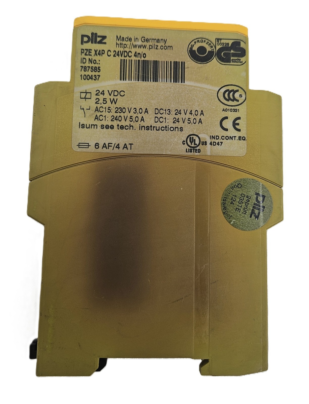 PILZ PZE X4P C 24VDC 4n/o 787585 Contact Extension [FAST SHIPPING]