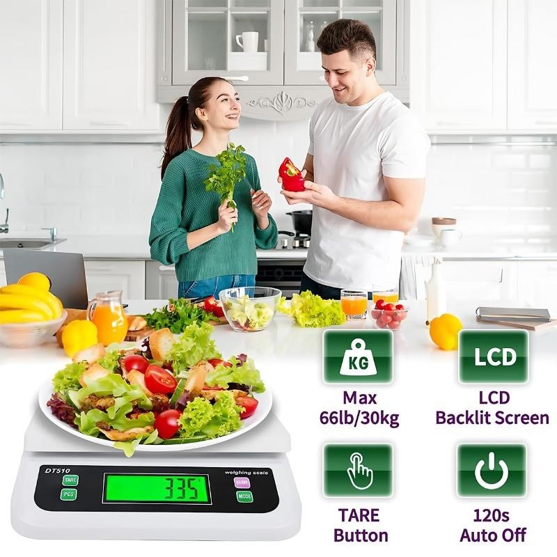 Commercial Food Scales 66LB 30Kg Large Digital Kitchen Scale for Baking Deli M