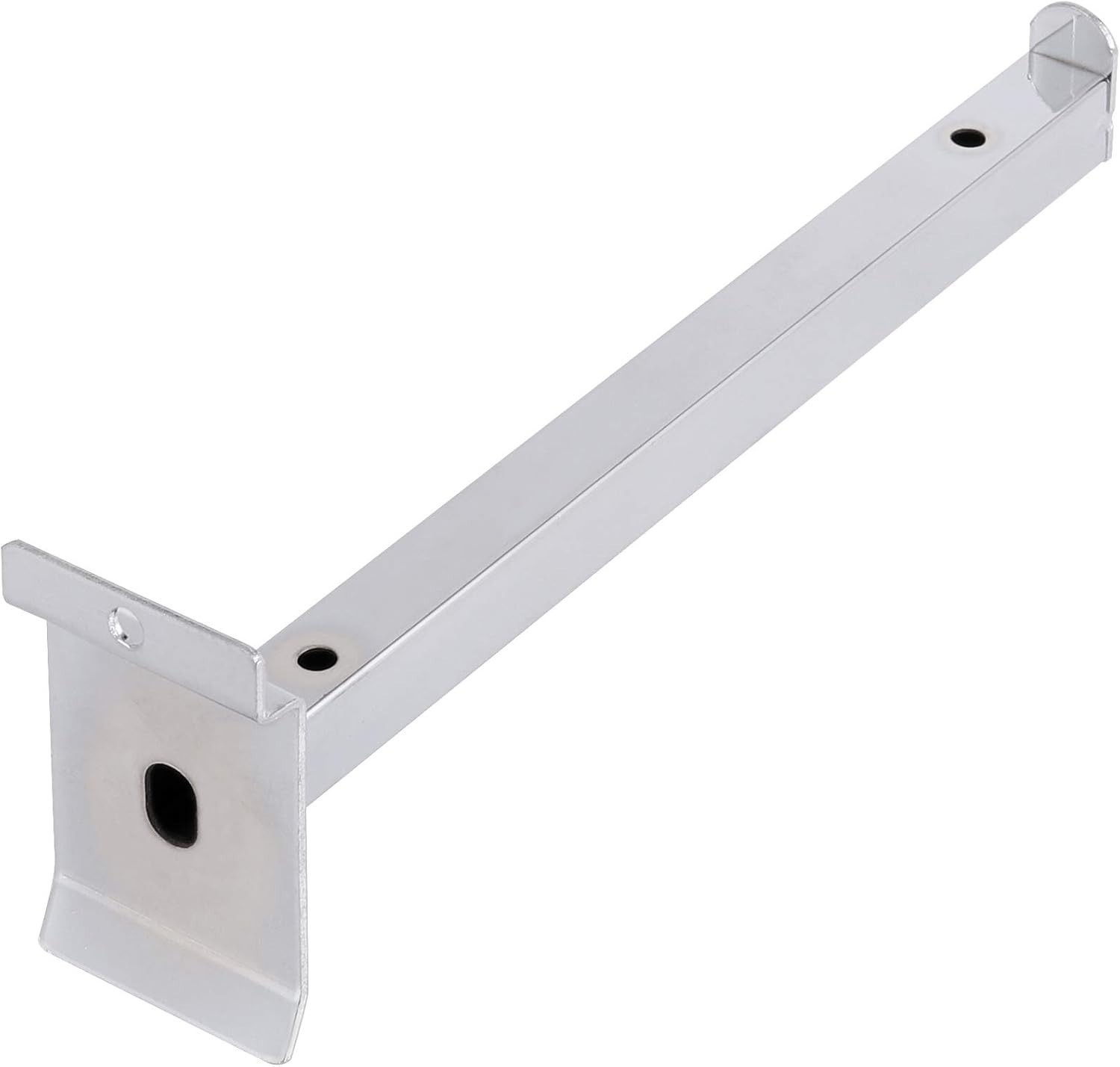 Zeonhak 10 Pc 10 Inch Silver Slatwall Shelf Brackets Heavy Duty Metal