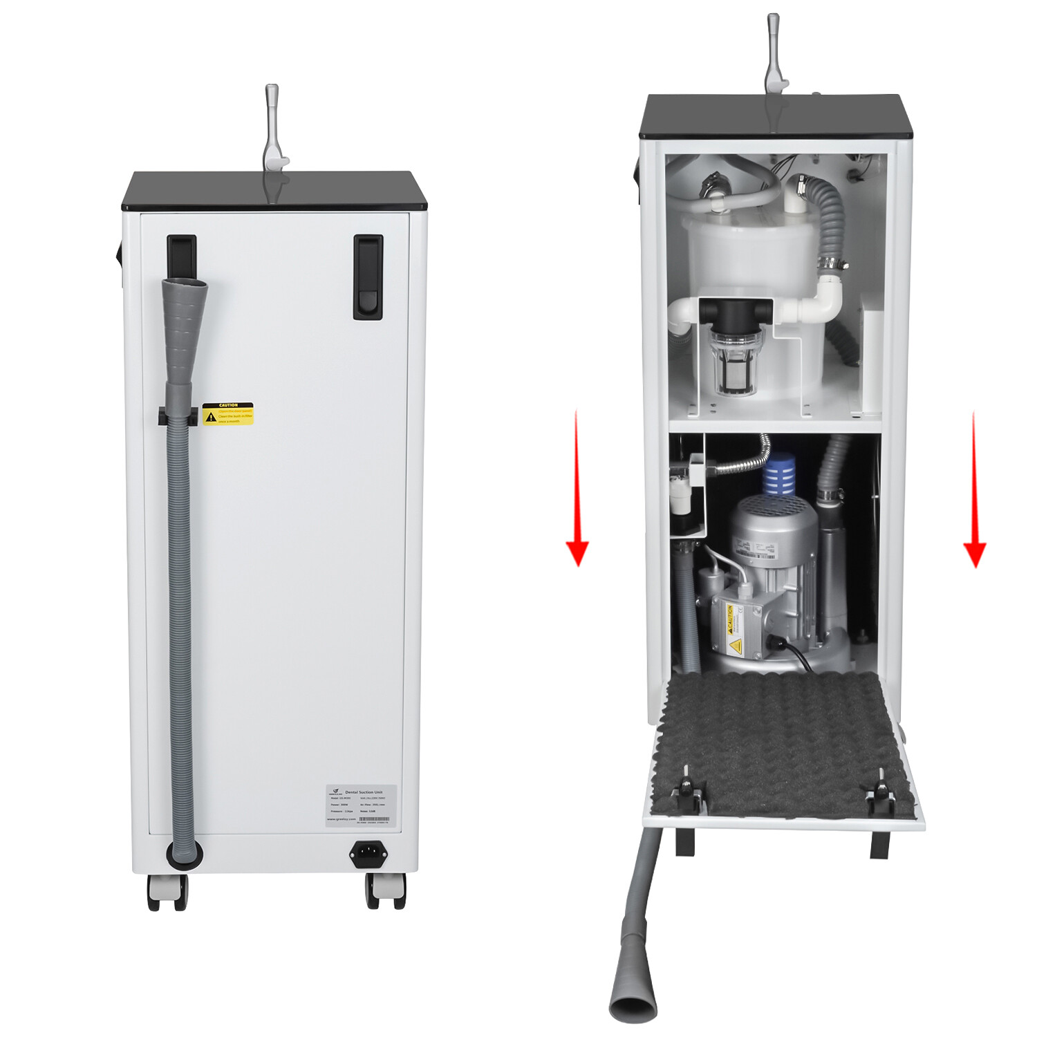 300W Portable Dental Suction System for Assisting Saliva Aspiration GS-M300 CE