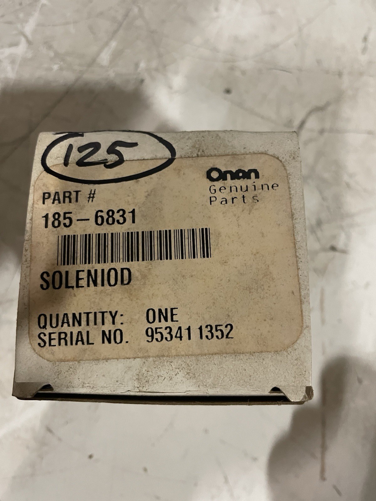 New! Original Cummins Solenoid 0185-6831