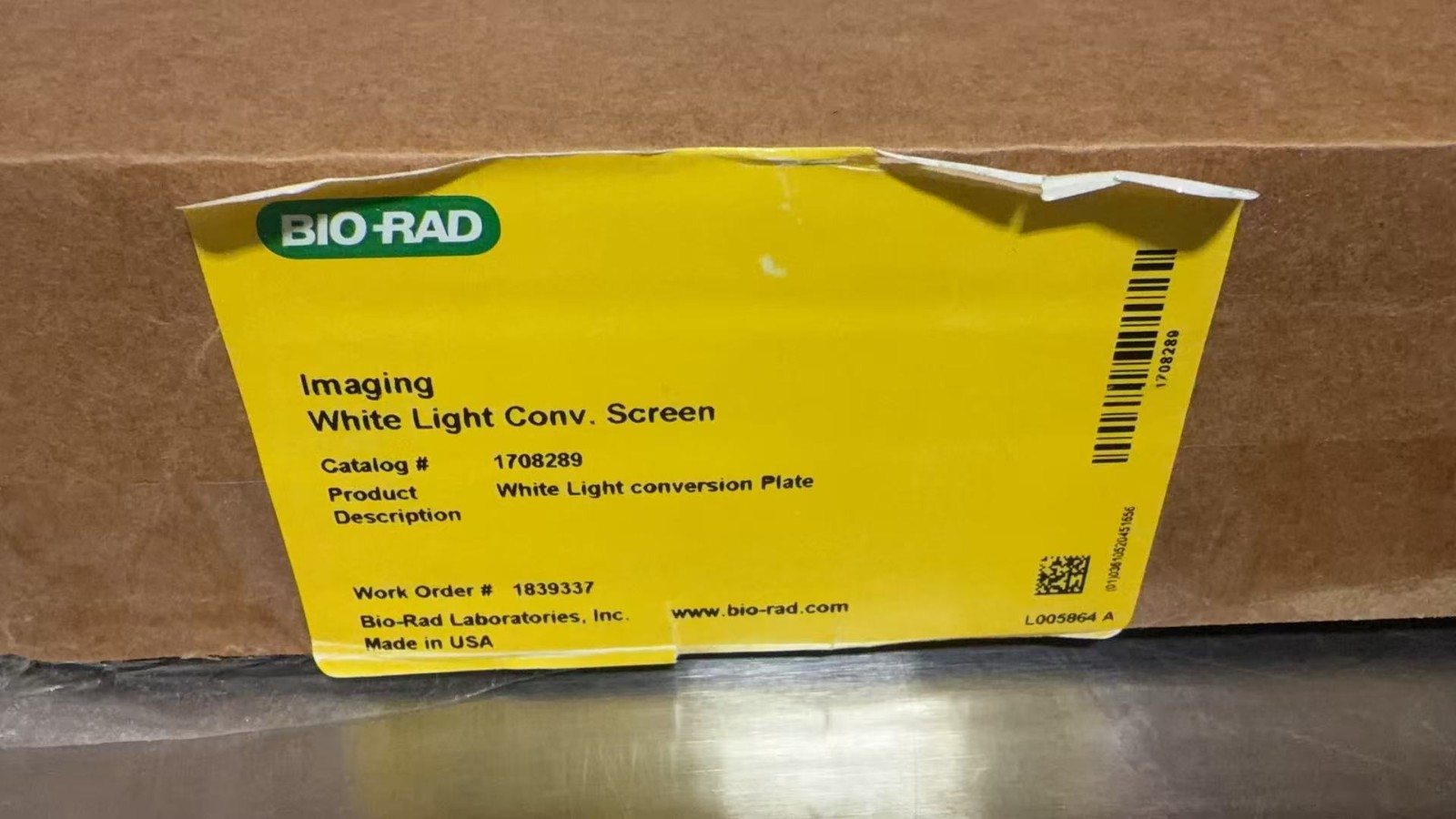 BIO-RAD White Light Conversion Screen #1708289