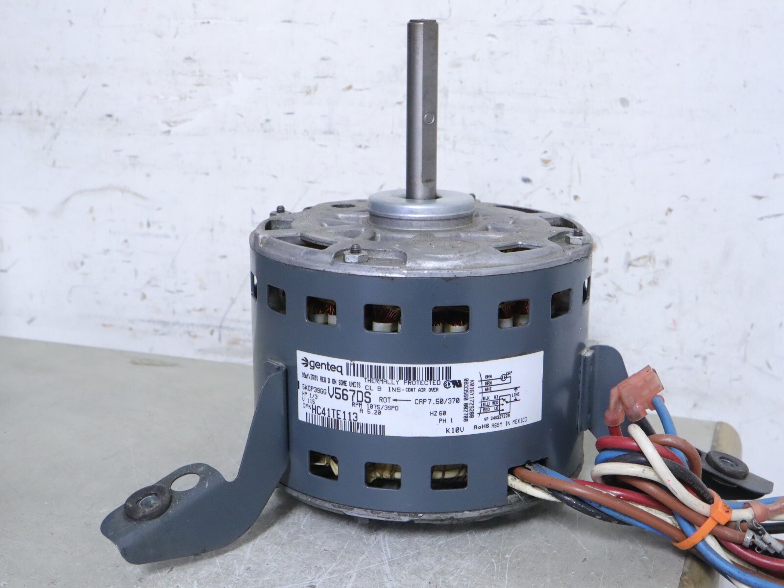 GE Genteq Motors 5KCP39GGV567DS Blower Motor 1/3HP 1075RPM 3SPD 115V HC41TE113