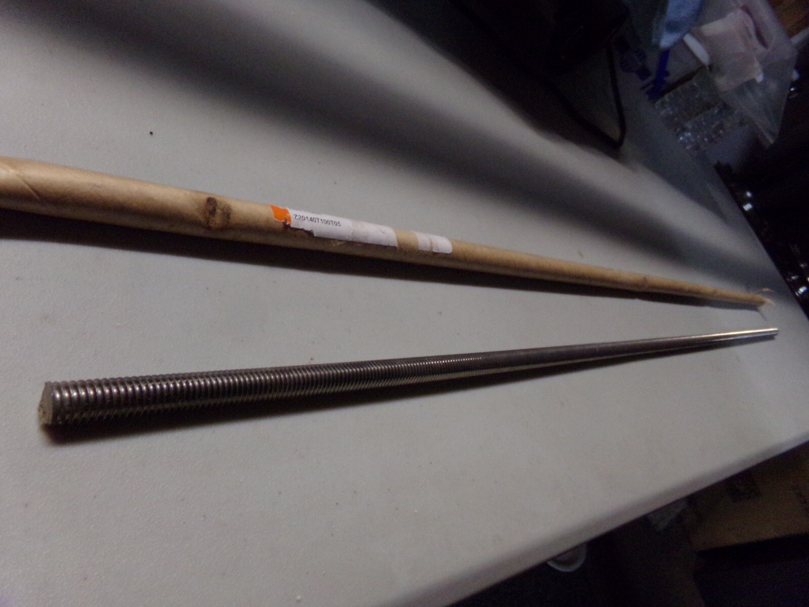 VALUE COLLECTION Threaded Rod: 7/16 –14, 3′ Long, Stainless Steel, Grade 316(c)