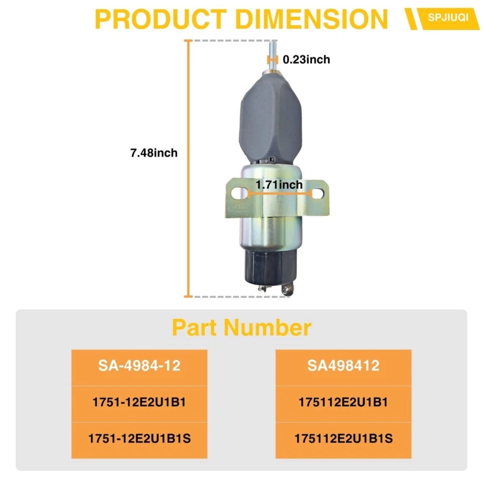 Fits For Genie Lift S-65 S-80 S-85 12V Stop Solenoid Valve 77402GT 77402
