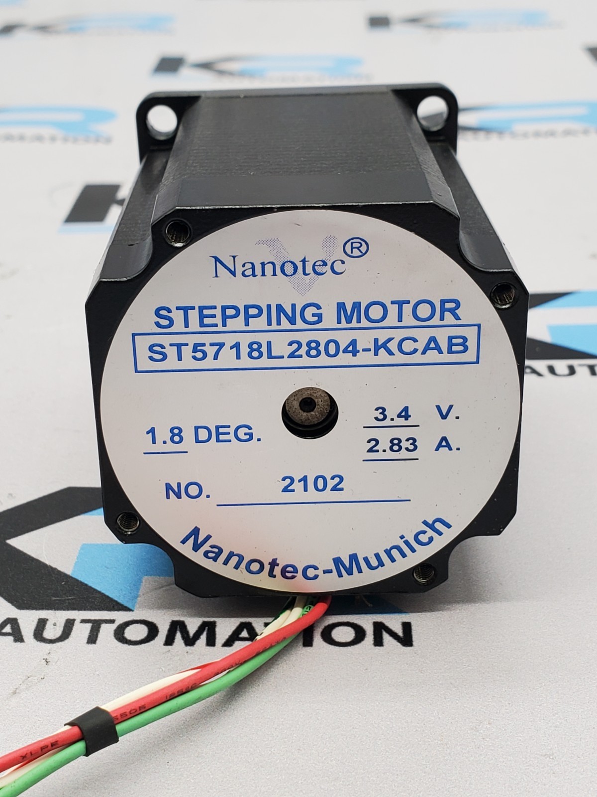 NEW Nanotec ST5718L2804-KCAB Stepping Motor 1.8DEG 3.4V 2.83A
