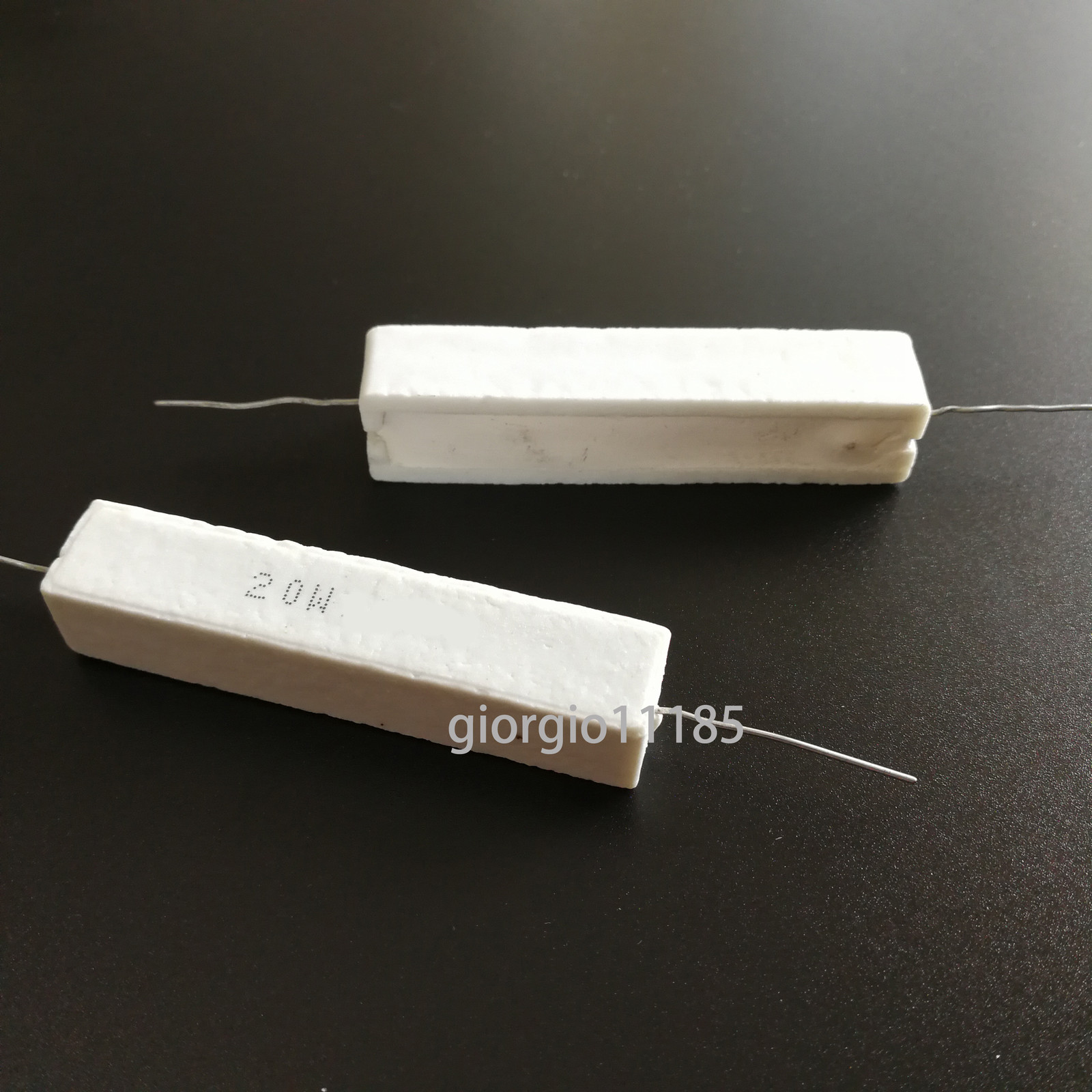 US Stock 2pcs 25 ohm 25RΩJ 20 watt Axial Ceramic Cement Power Resistor 20W