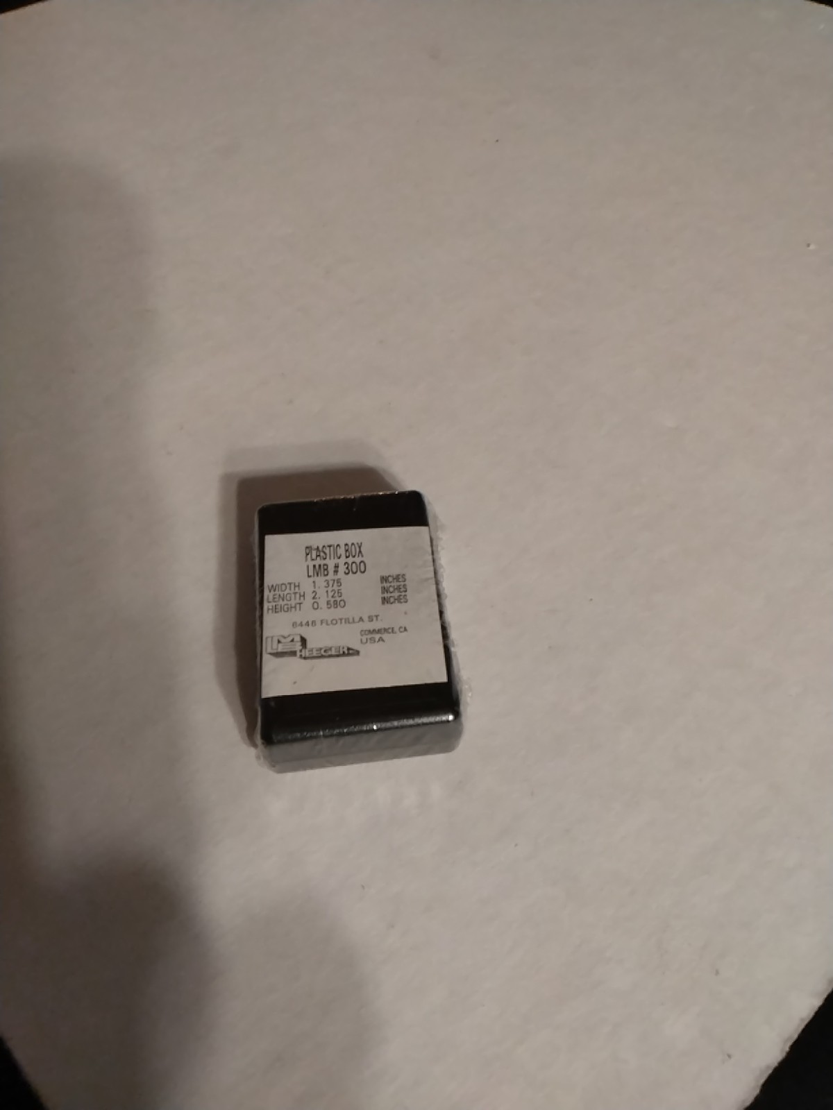 LMB HEEGER 300-BLK ELECTRONICS ENCLOSURE/PROJECT BOX 1.375″x2.125″x0.58″ BLACK