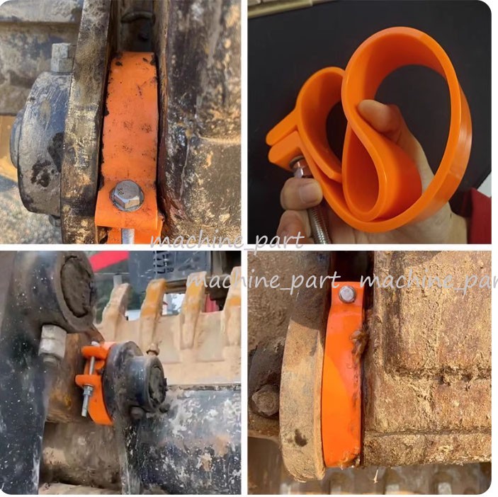 Excavator Rubber Dust Cover Clamp Ring Wear-resistant Bucket Pin Seal Dust Cover