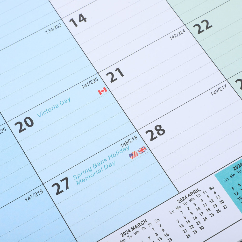 Schedule Long-term Use Calendar Beautiful Appearance Office