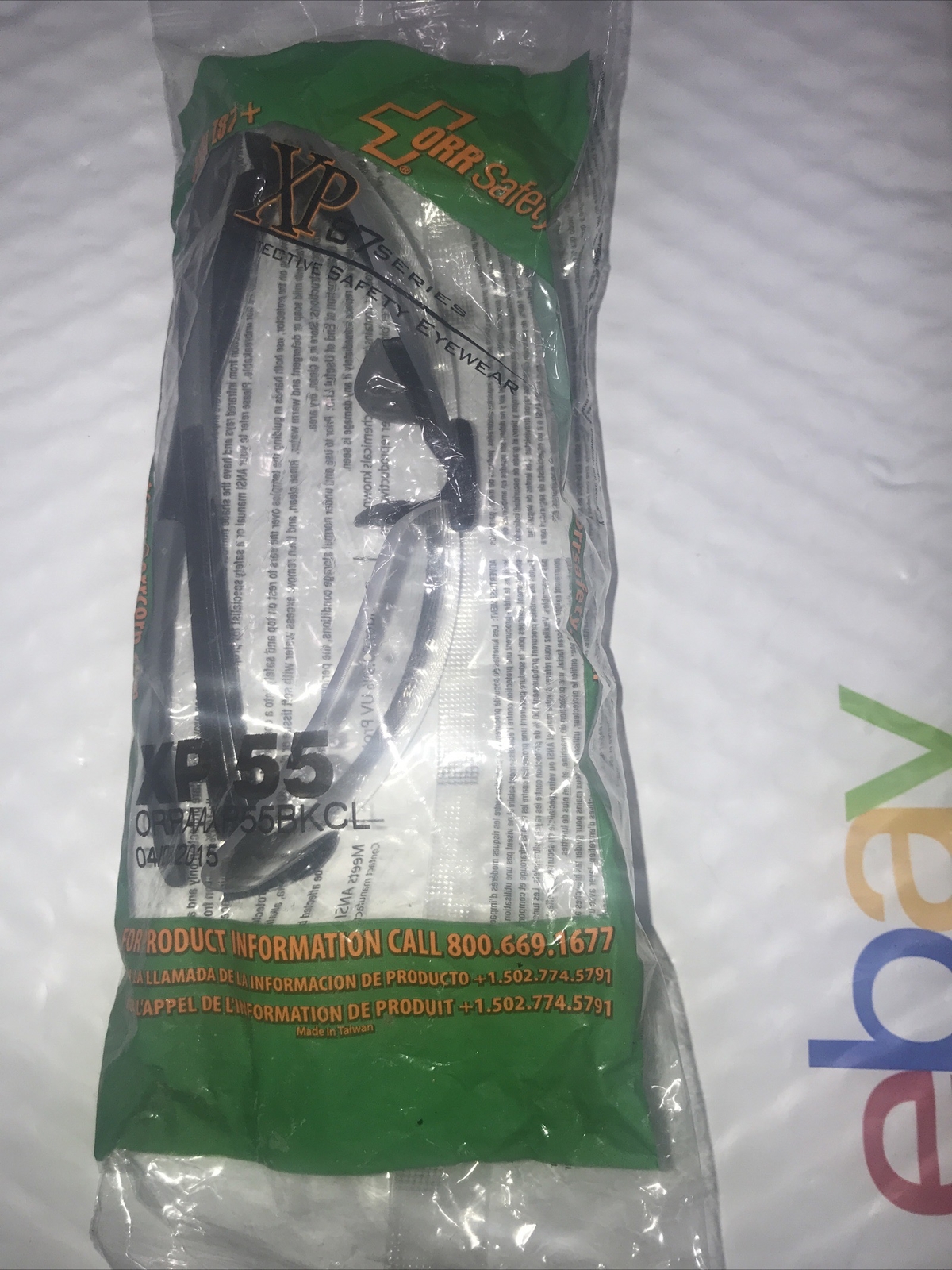 ORR Safety Protective Eyewear Glasses XP87 Series XP55 Clear Lens sealed NIP