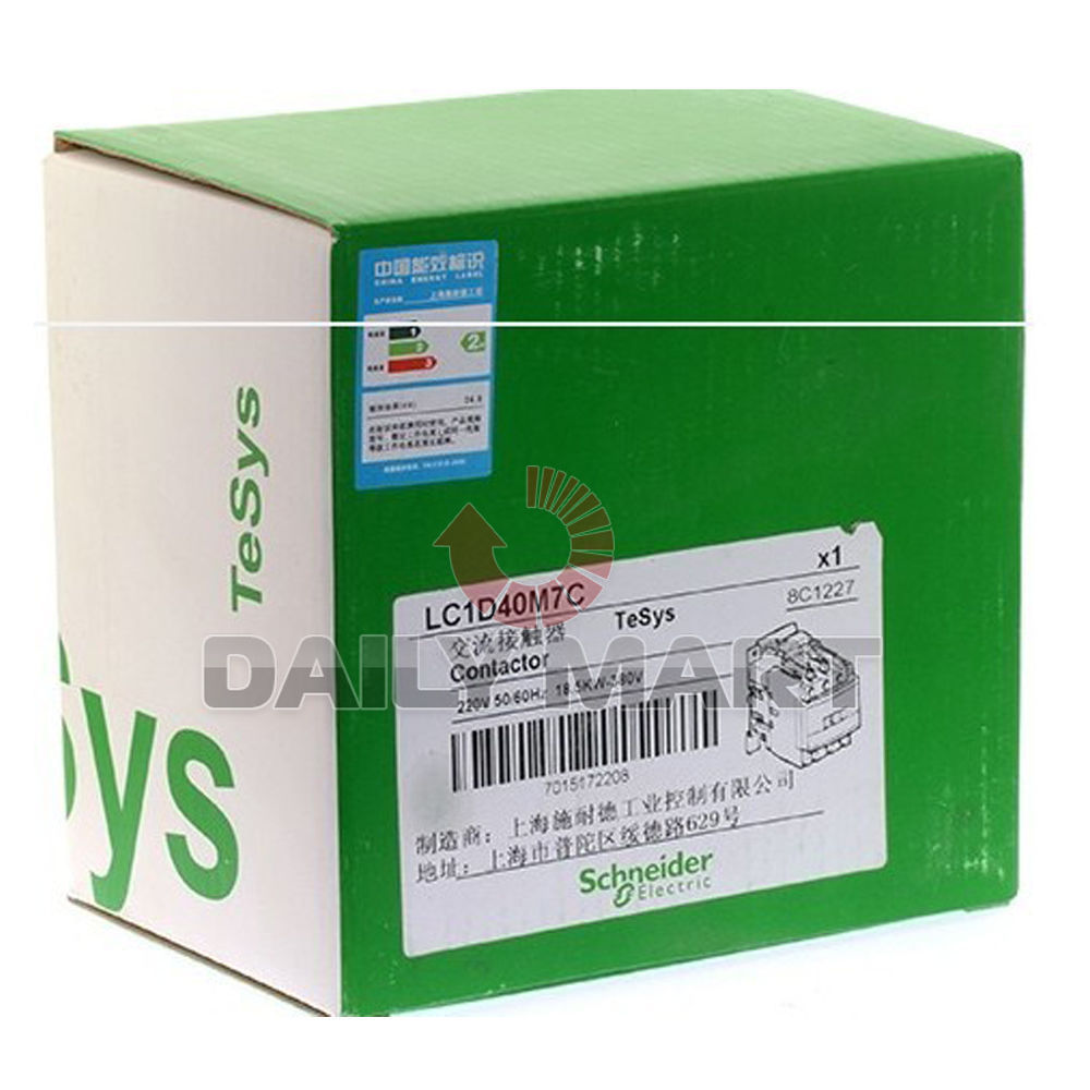 Brand New Schneider LC1D40M7C TeSys AC Contactor AC220V Screw Clamp 220VAC 50Hz