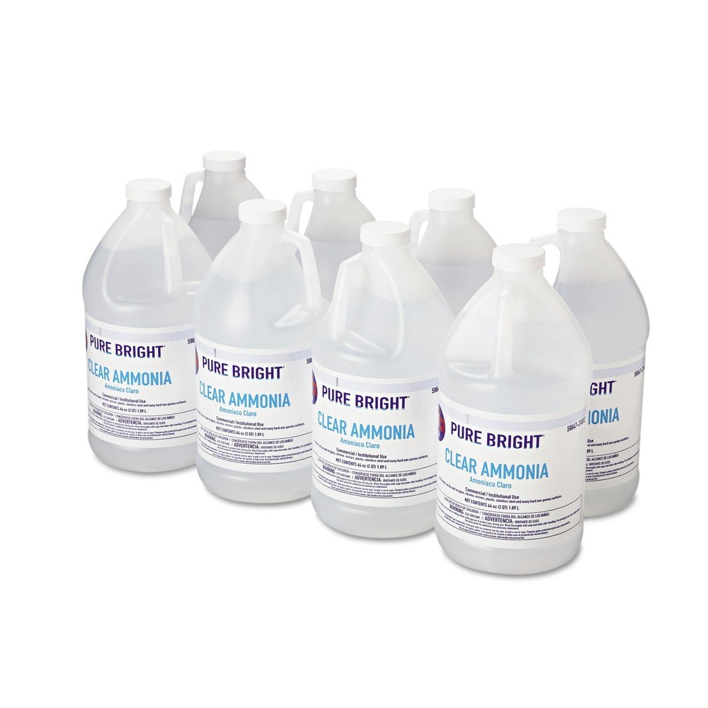 Pure Bright 19703575033 64 oz. Bottle Clear Ammonia (8/Carton) New