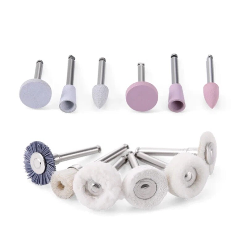 Dental Composite Polishing Kit Diamond RA HP Polisher Burs F Contra Angle 2.35mm