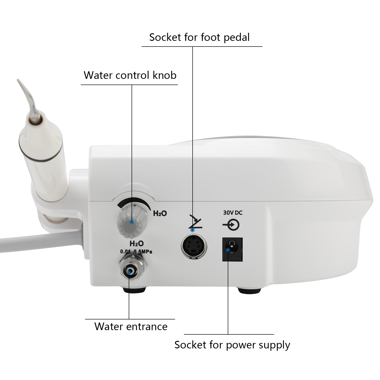 Dental Ultrasonic Piezo Scaler with detachable Handpiece fit EMS Cavitron tips