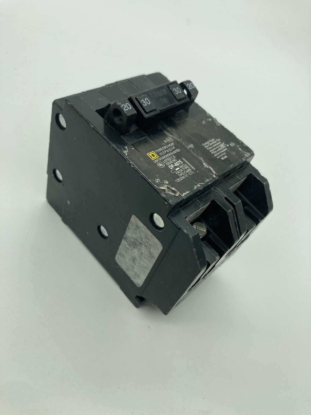 HOMT2020230 Homeline Quad Two 1 Pole 20 Amp One 2P 30 Amp Plug In Tandem Breaker
