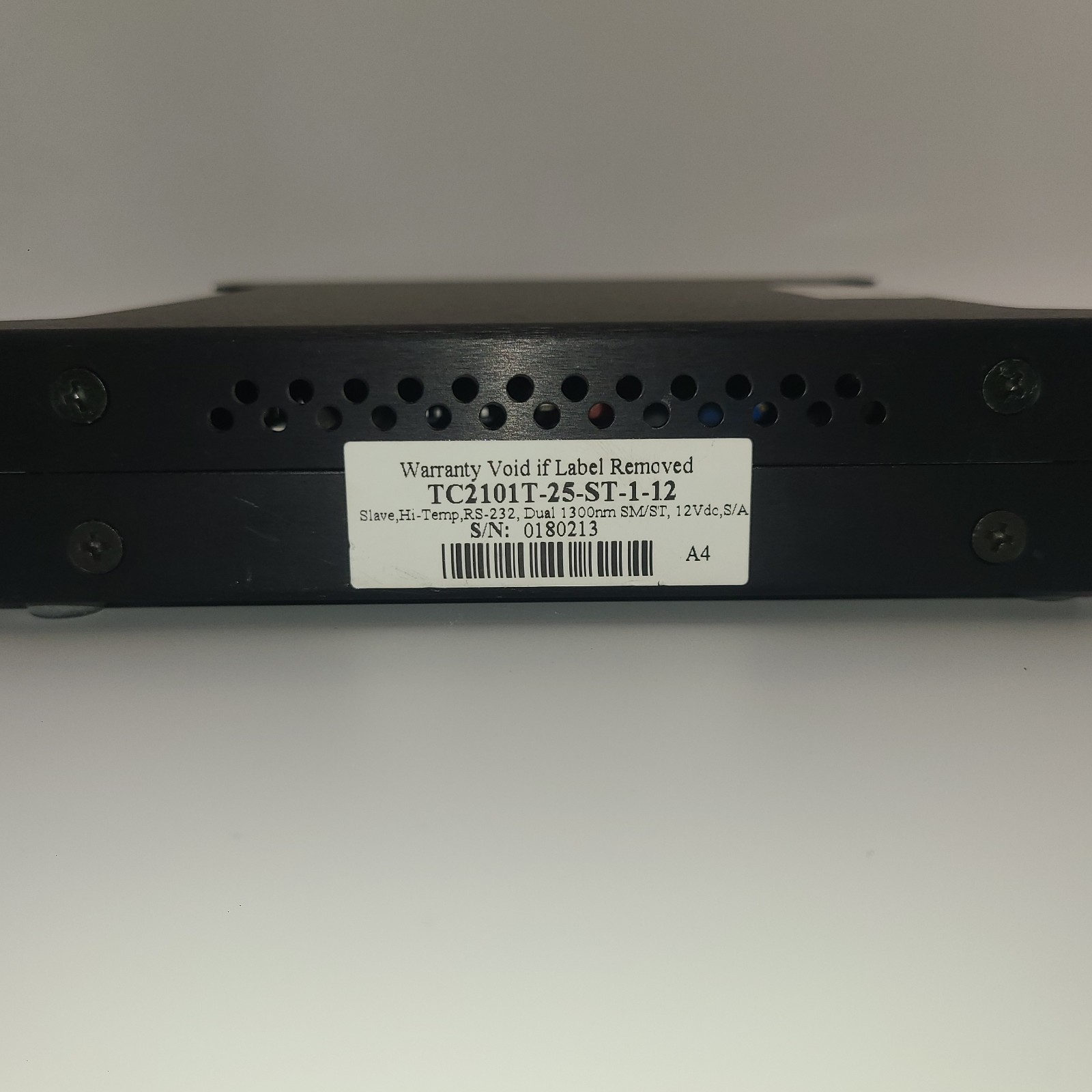 TC COMMUNICATIONS TC2101 STAND ALONE MULTI-DROP FIBER OPTIC MODEM SLAVE UNIT