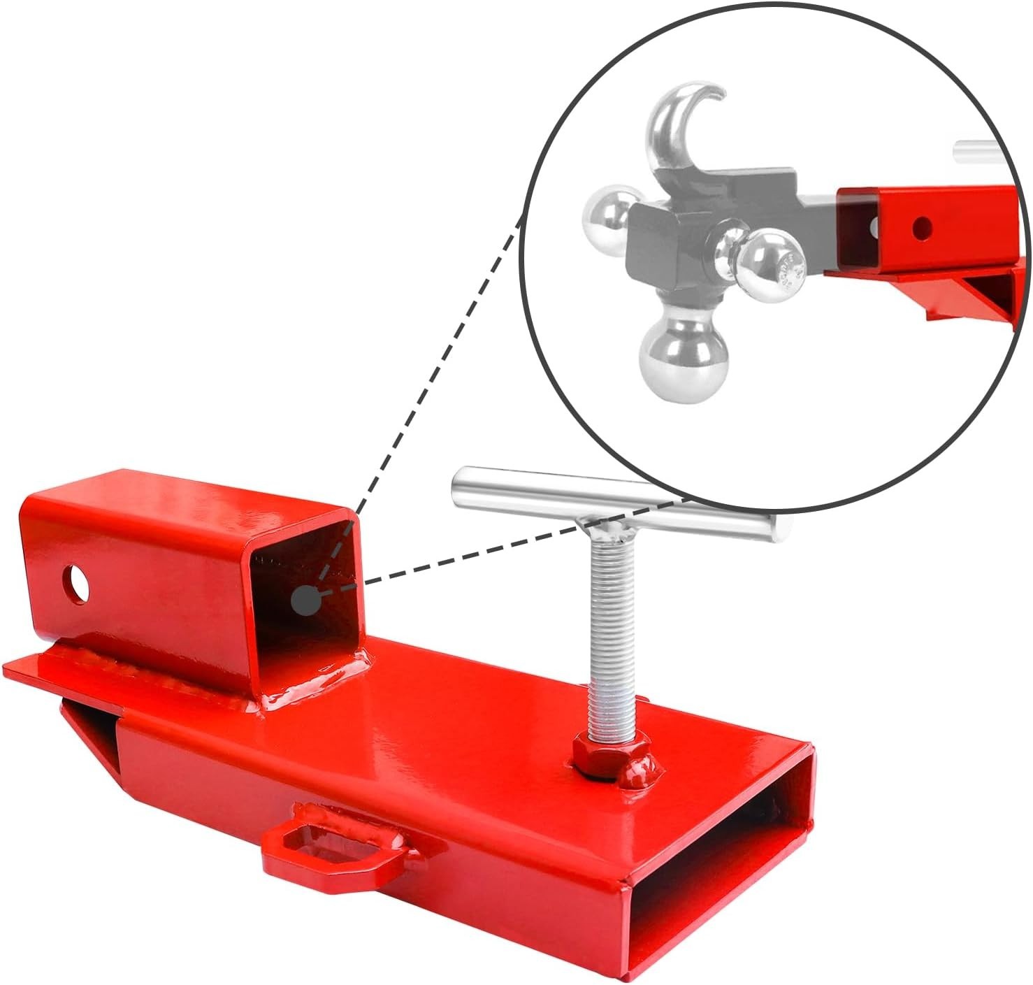 Red Forklift Trailer Hitch Attachment 2″ Receiver Adapter*-