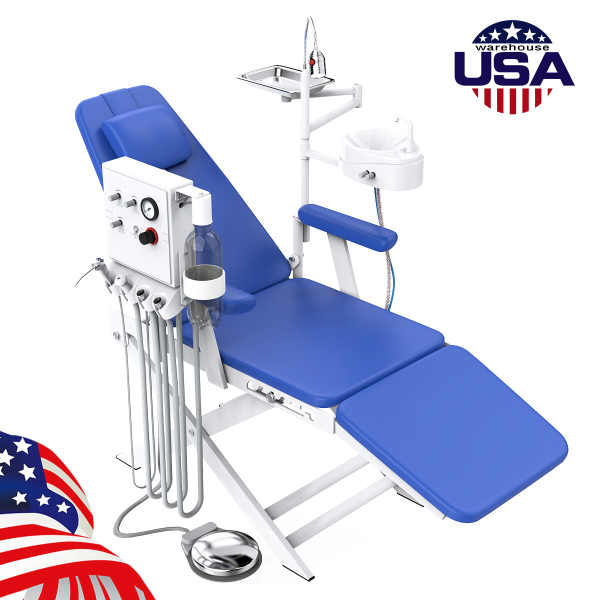 24L/40L Dental Silent Oil-Free Air Compressor Medical Pump/ Folding Chair