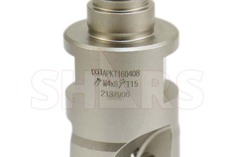 CAT40 M16x2.0 2″ End Mill 1-1/4″ Modular 90° Indexable End Mill APKT 1604 P[