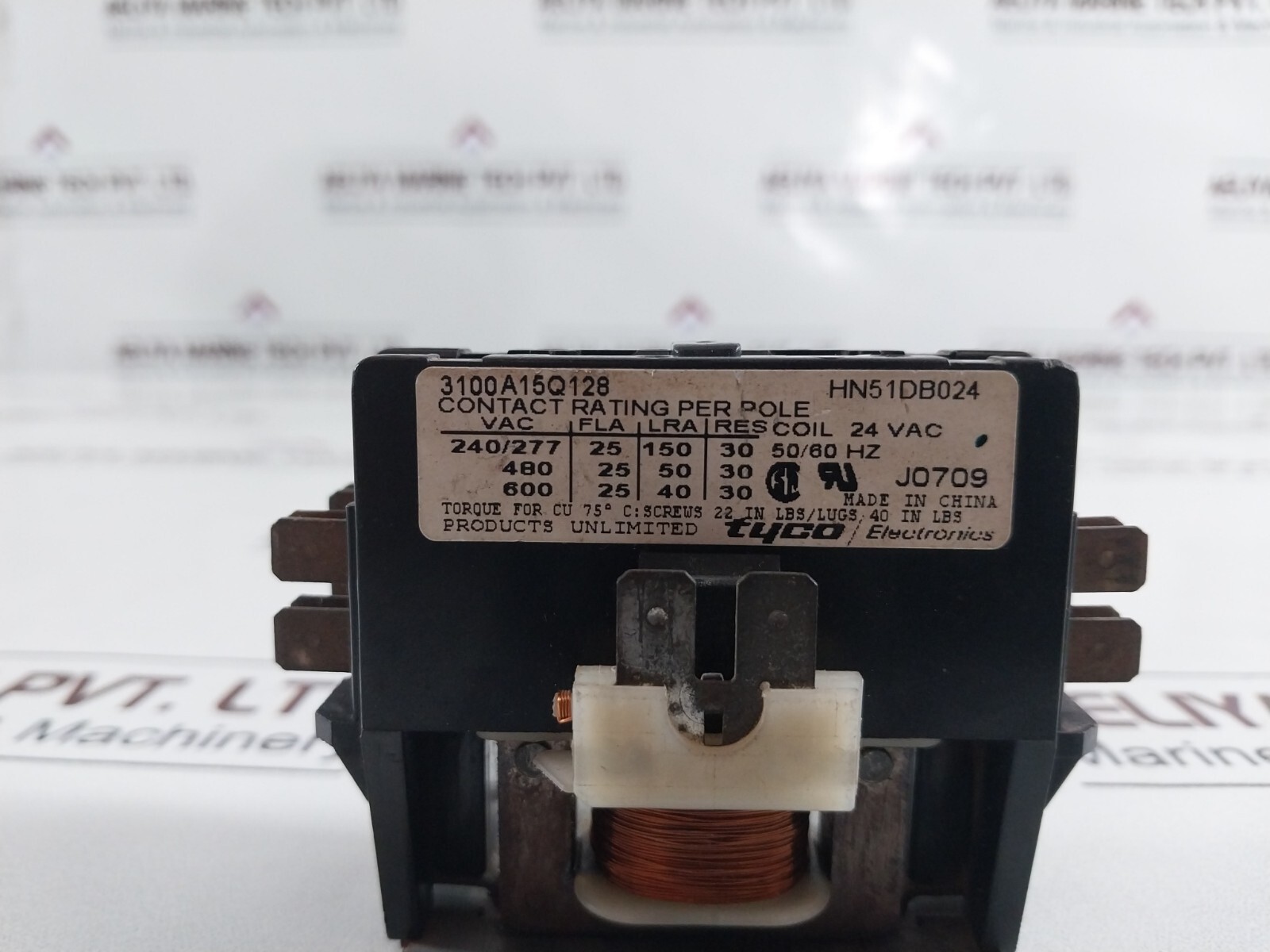 Tyco electronics 3100a15q128 condenser contactor hn51db024