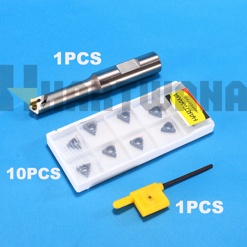 Internal Threading Thread Mill Holder 1 Flute Indexable Inserts 11UIDC60 10PCS