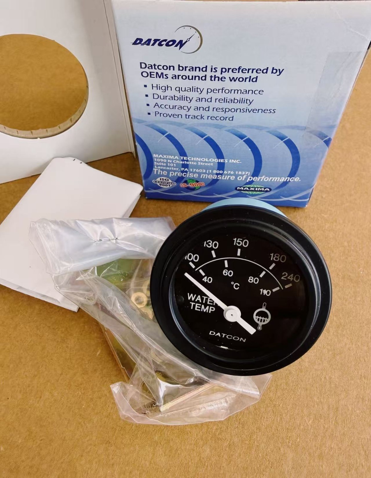 100683 – Datcon Water Temperature gauge 12V 100-240 degrees (NEW)