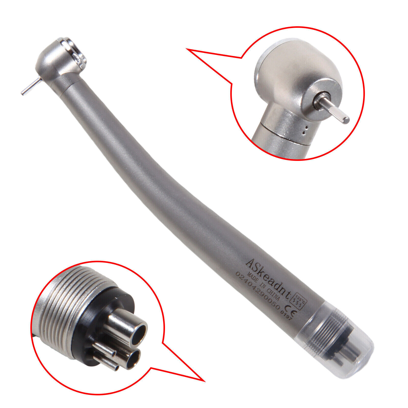 3x Dental High Speed Push Button Turbine Handpiece 4 Hole 4H Fit NSK ADA4 u