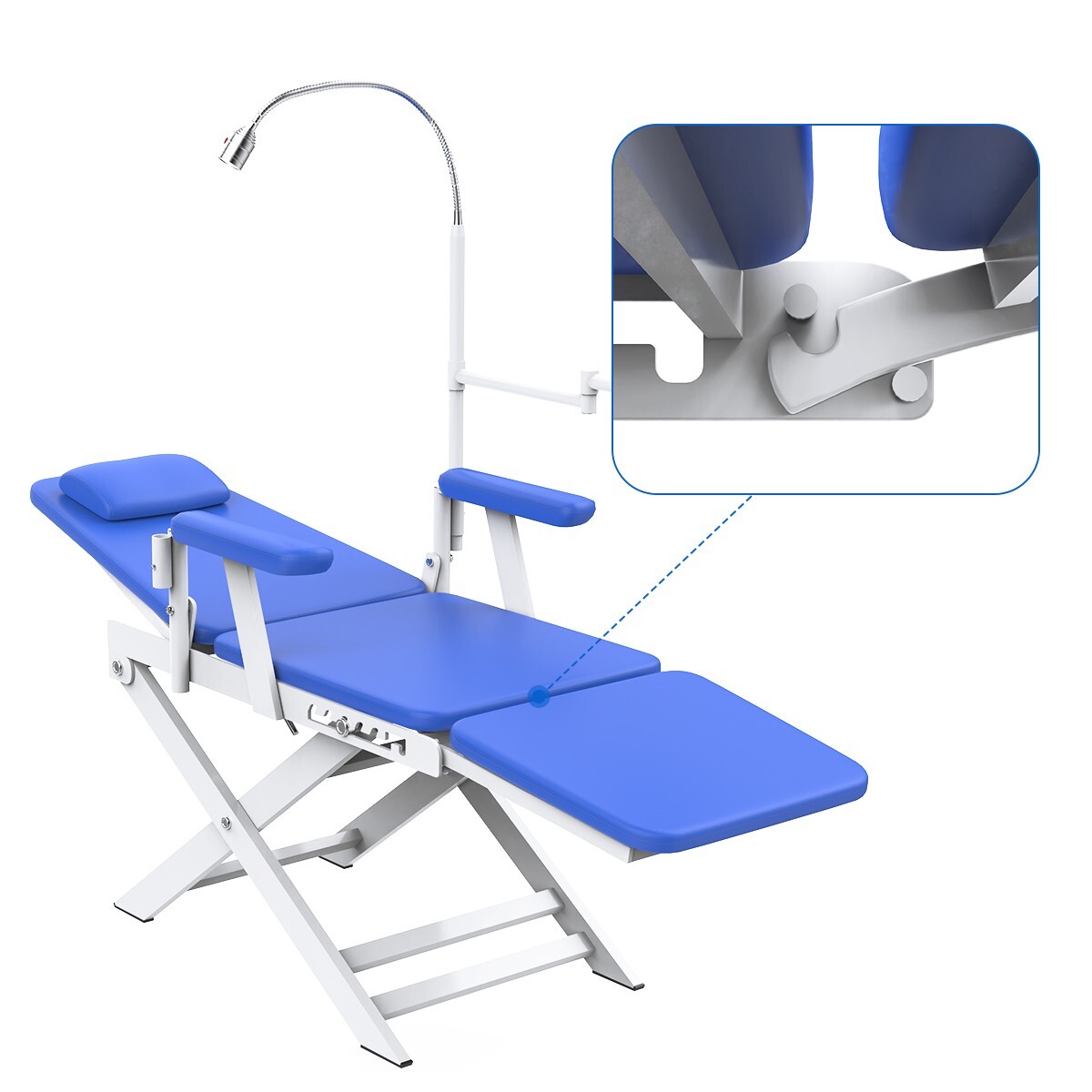 Portatile Dental Unidad de entrega móvil Compresor de aire Succión 4Hole /Chair