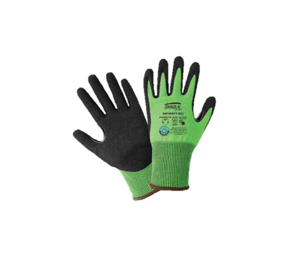 Global Glove Samurai CR799XFT High-Vis Cut-Resistant, 1 DOZEN, FREE SHIPPING