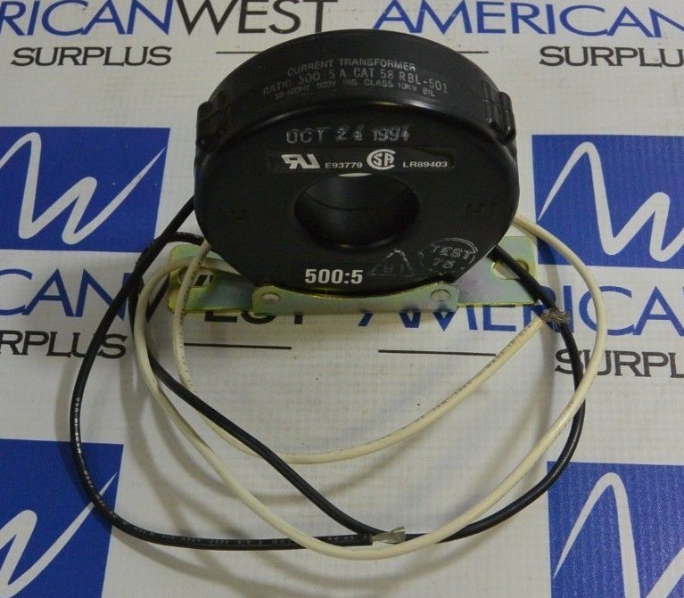 Instrument Transformers 58 RBL-501 500:5A 50-400Hz 600V