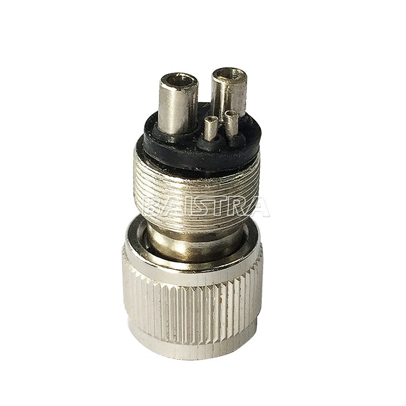 Dental 4 Hole to 2 Hole High Speed Handpiece Tubing Adapter Changer Connector US