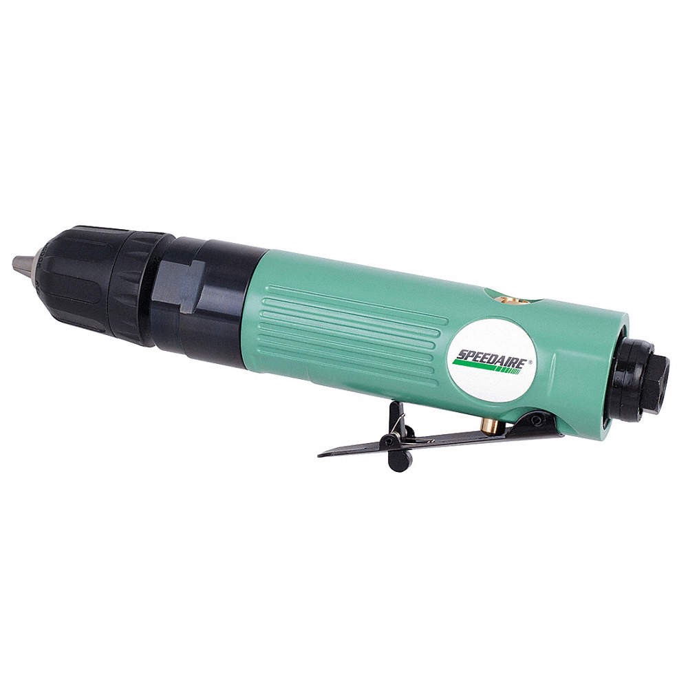 SPEEDAIRE 21AA77 Drill,Air-Powered,In-Line,1/4 in 21AA77