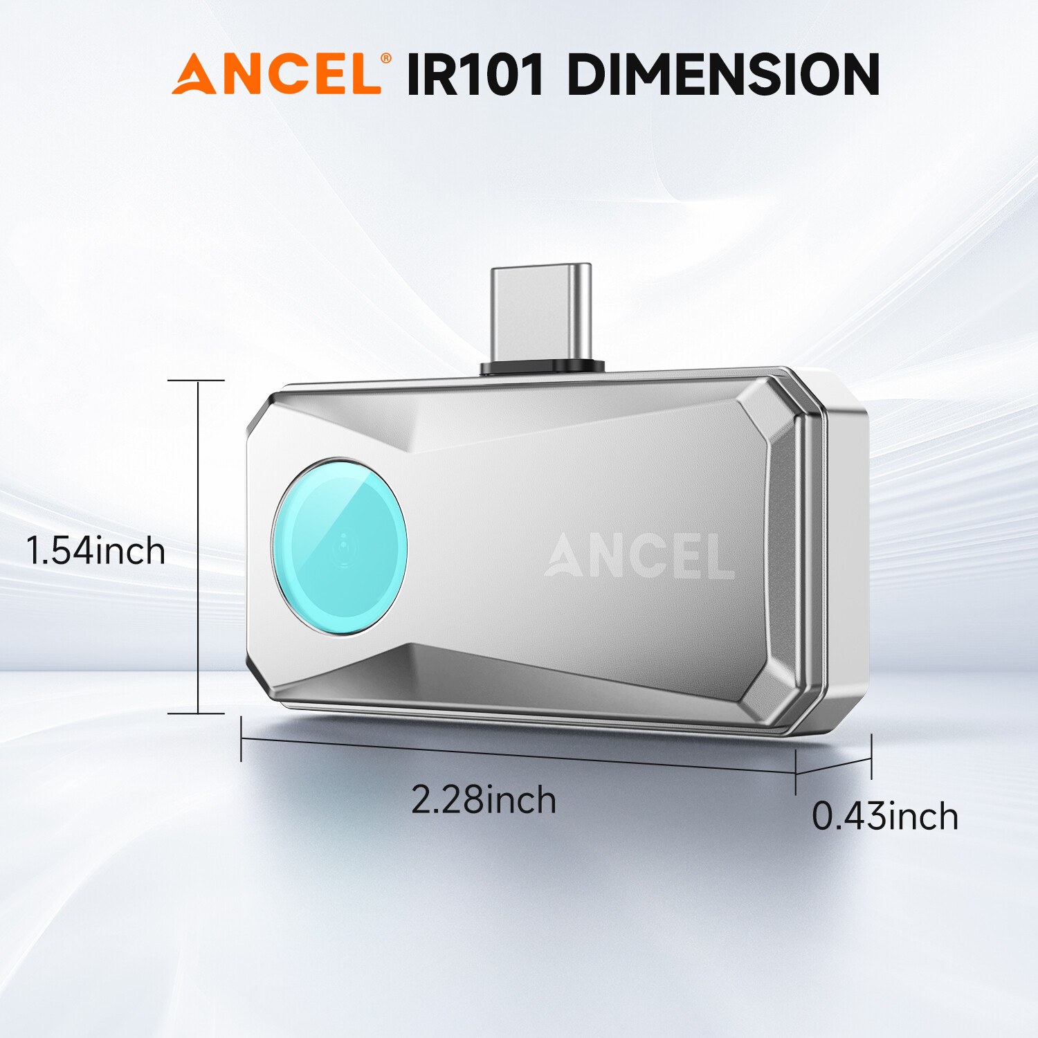 ANCEL Thermal Imaging Camera for Android 256×192 IR Resolution 25Hz Refresh Rate