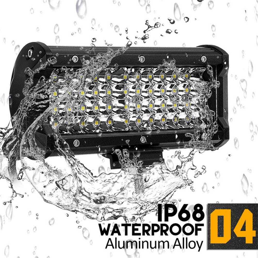 4x 7″inch LED Work Light Bar Flood Spot Offroad Fog Lamp For 4WD ATV SUV Truck