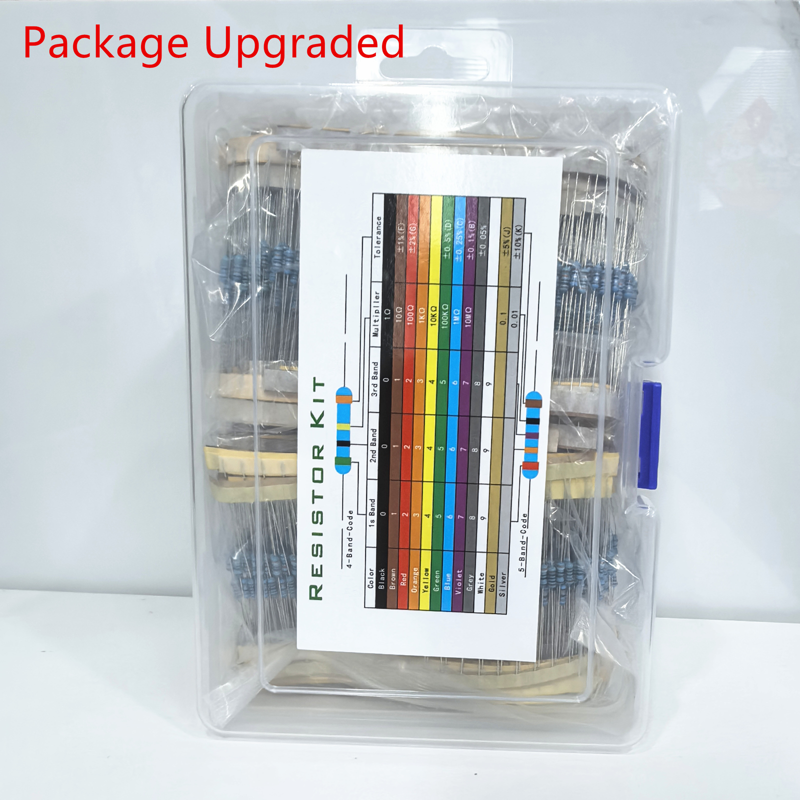 2600 pcs 130 Values 1/4W 0.25W 1ohm 3M Resistor Resistors Kit Assortment Set US