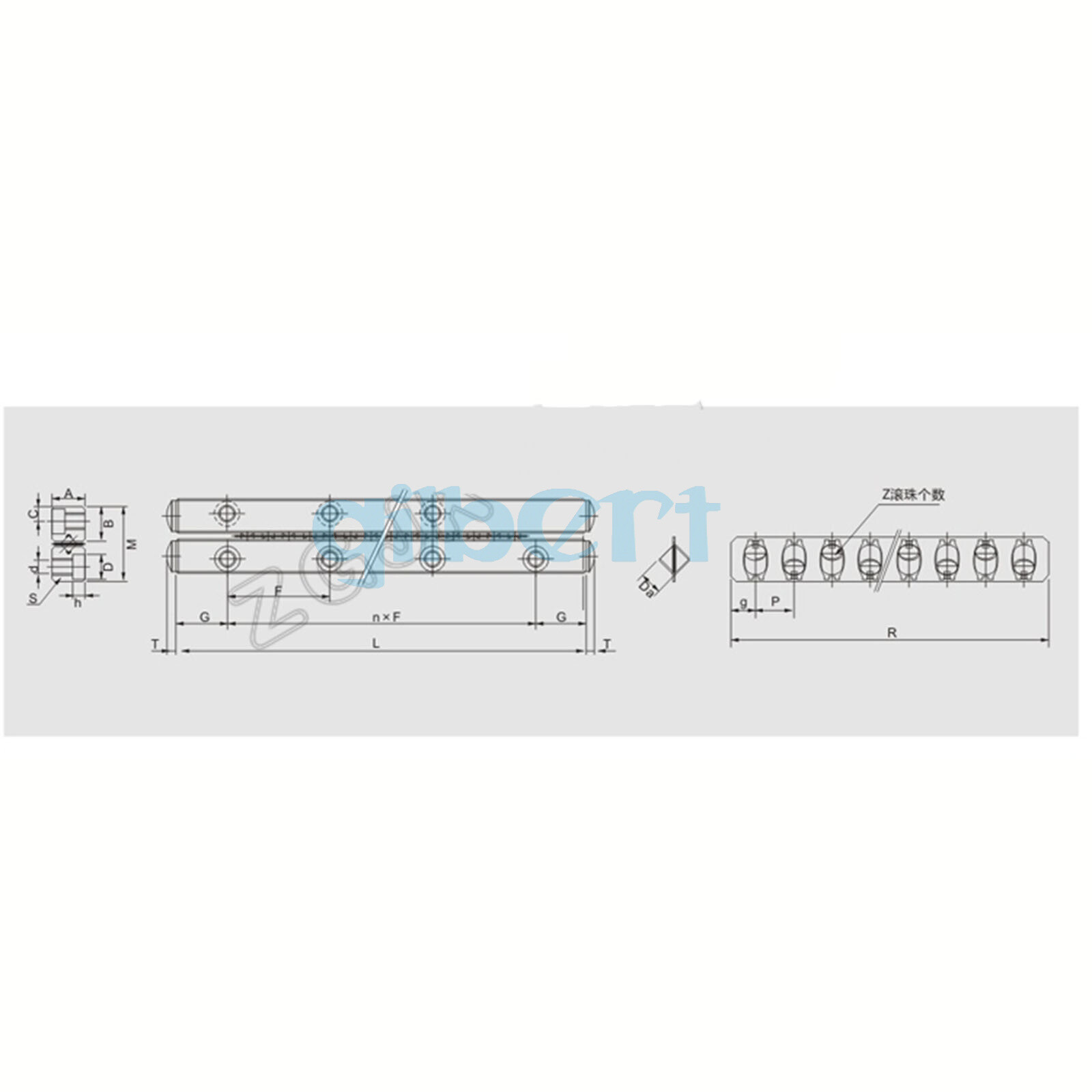 VR3 Series GCr15 Cross Roller Guide 28-138mm Max Stroke High Grade Linear