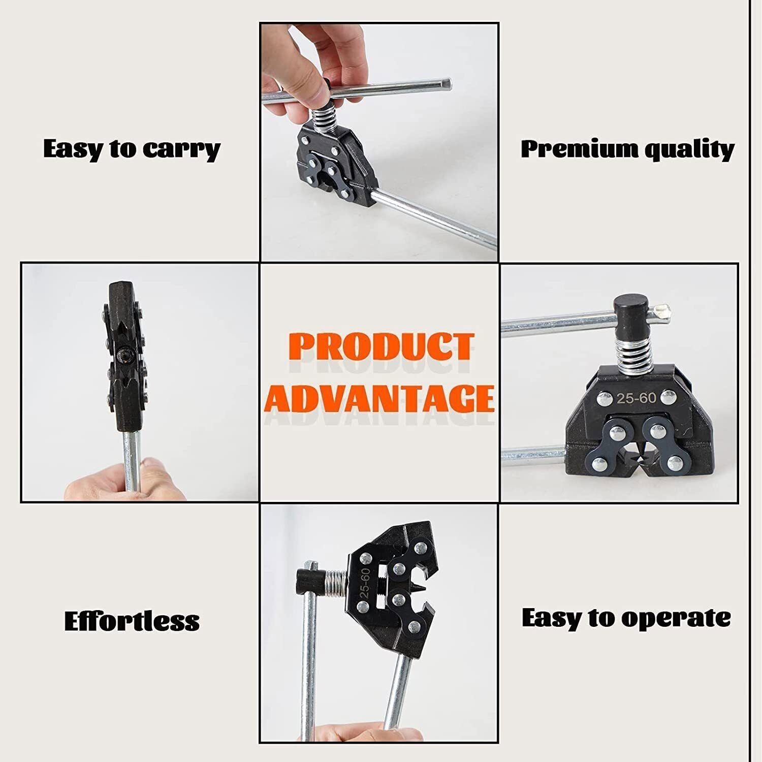 25-60 Chain Detacher Breaker Roller Chain Tools Kits for Motorcycle Go-Kart ATV