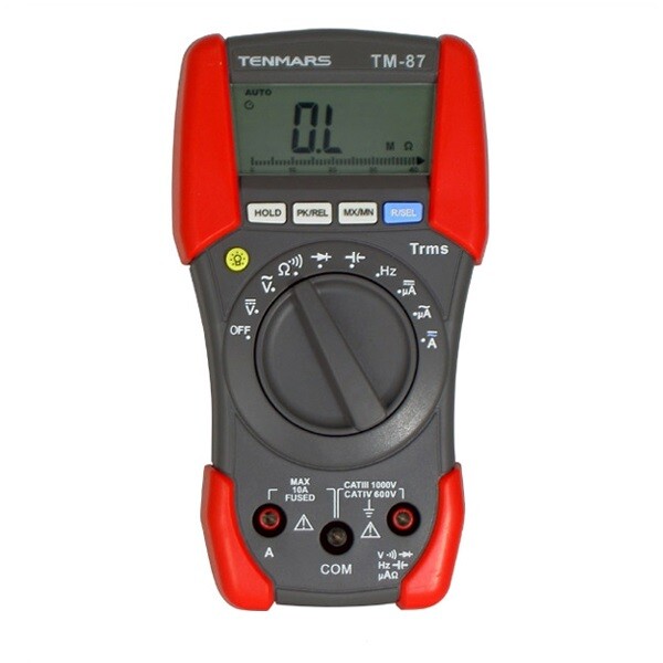 TM-87 Digital Multimeter: True RMS Measures AC/DC Voltage/Current Resistance