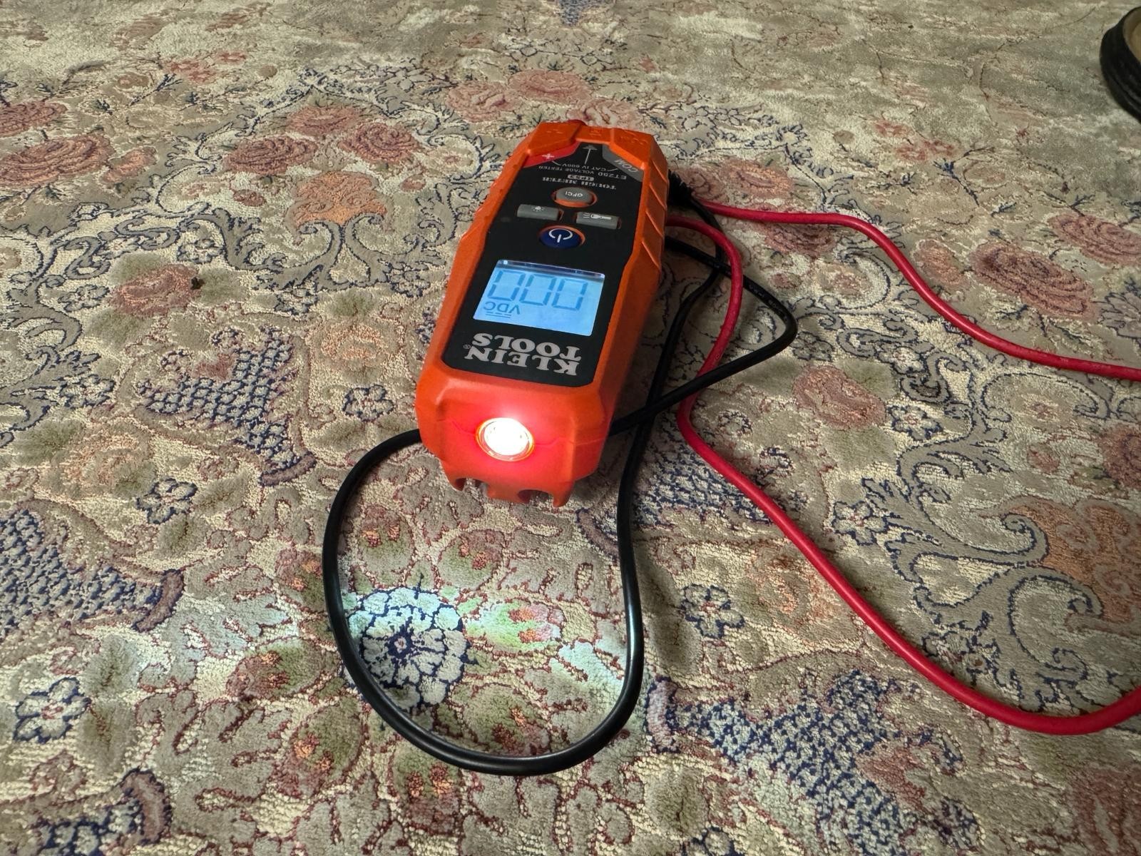 Klein Tools Tough Meter IP53 ET250 Voltage Tester Cat IV 600V