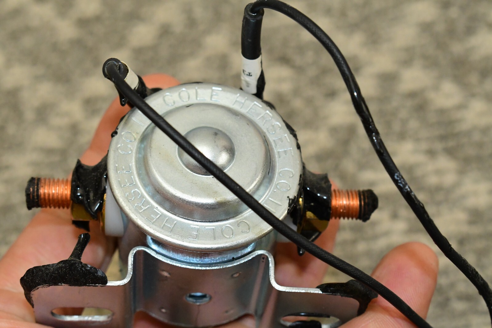 Cole Hersee 24063 24V Insulated Continuous Duty SPST Solenoid – UNUSED w/ Leads
