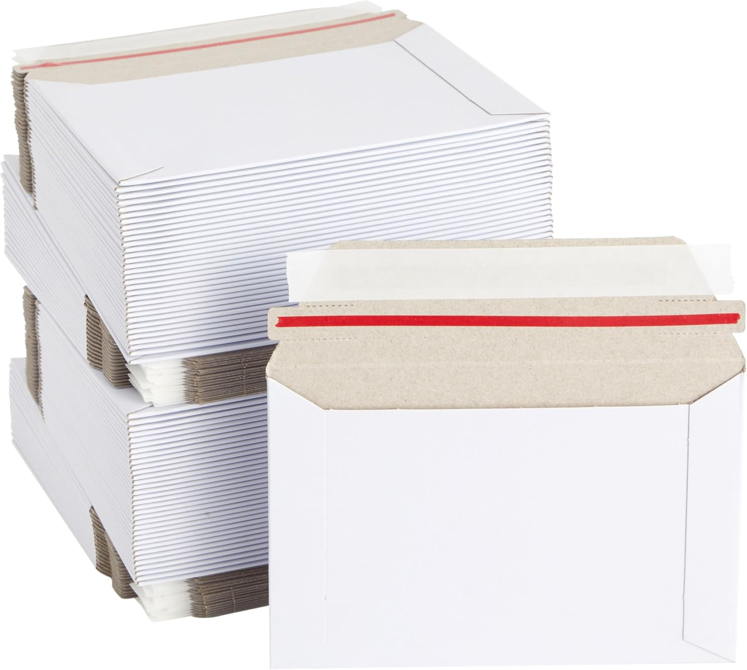 Mailing Envelopes – 6.5 X 4.5 In, White, 100 Count, Flat Peel & Seal – Thick Car