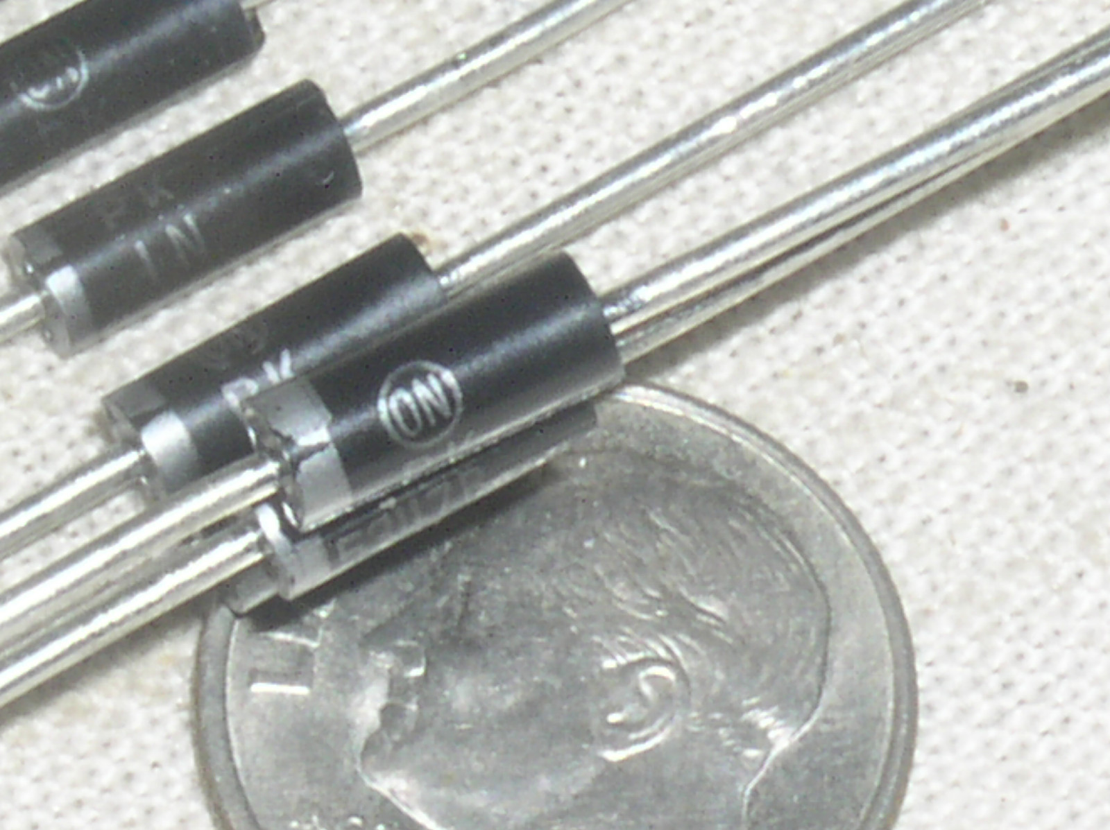 10 NEW ON-SEMI 1N5347B 1N5347 ZENER REFERENCE DIODE 10V 10 V VOLT 5W DO-15 USA